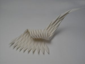 Scultura Origami - FOGLIA