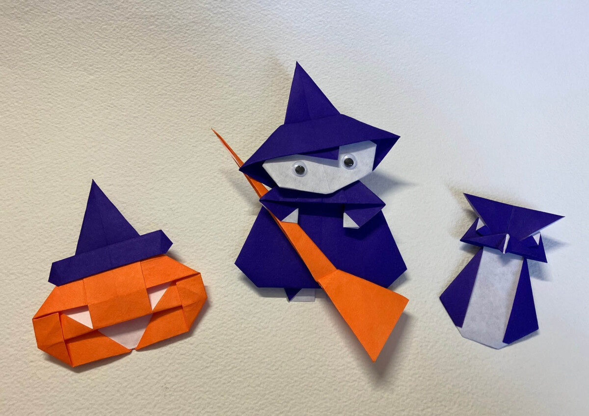 Sabato 25 Ottobre - CORSO base ORIGAMI - La festa di Halloween, scherzi, zucche, streghe, vampiri, fantasmi, corvi e pipistrelli